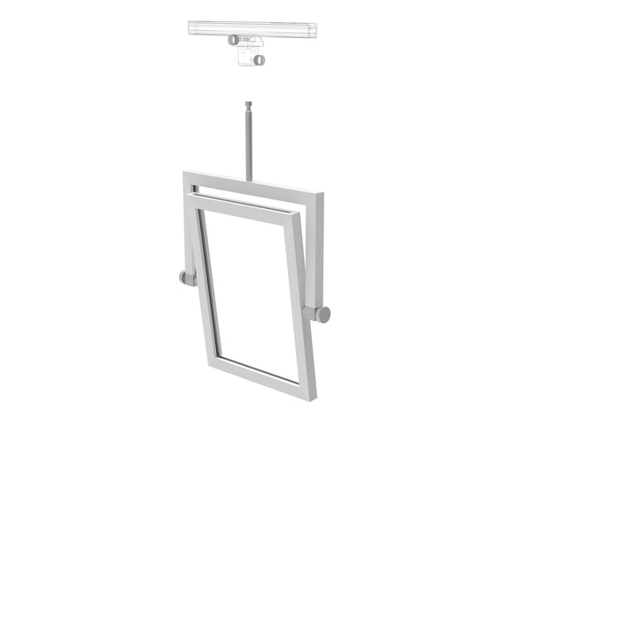 Porte-affiche inclinable en suspension (PF-CMxxxxT)