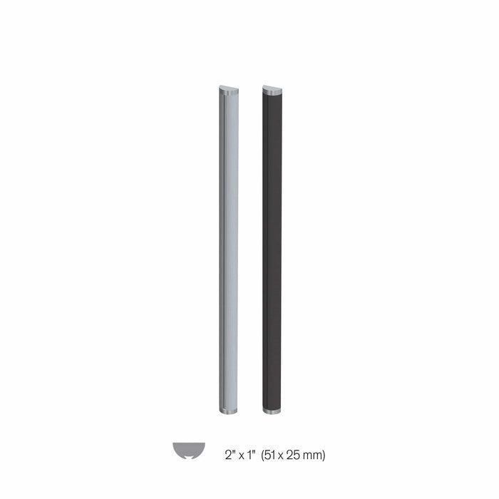 Demi colonne ronde 2'' x 1'' (IHP) Demi Colonnes rondes RHO 4'-0'' (1219 mm) Aluminium 