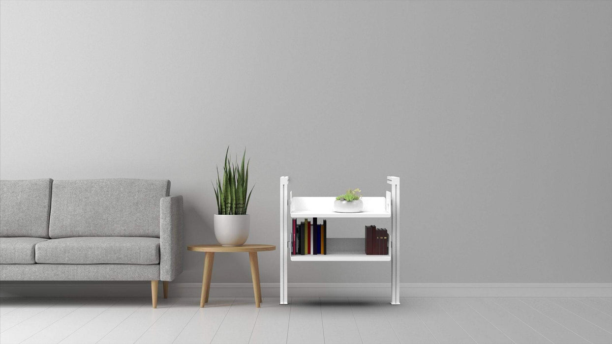 Bibliothèque carrée murale basse 1 section, 2 tablettes (IL-BIBMC1S2T) Bibliothèque RHO