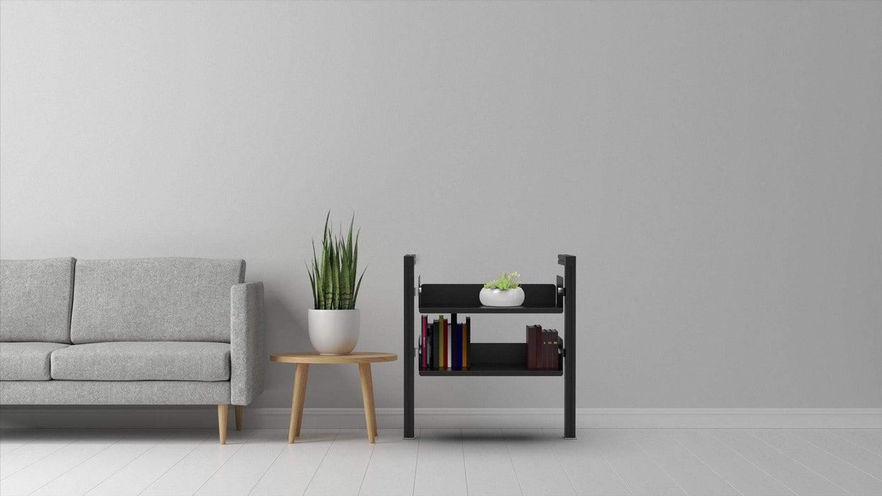 Bibliothèque carrée murale basse 1 section, 2 tablettes (IL-BIBMC1S2T) Bibliothèque RHO