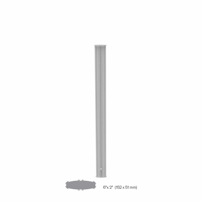 Colonne ovale autoportante (IVF) Colonnes RHO 6'6'' (2000 mm) Blanc 
