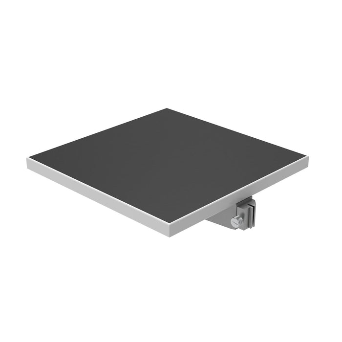 Tablette en mélamine blanche 1" (25 mm) (MEL-1515-12xxW) RHO 9"(229MM) Noir/Blanc Aluminium