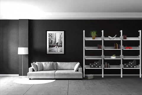 High wall mount bookcase
