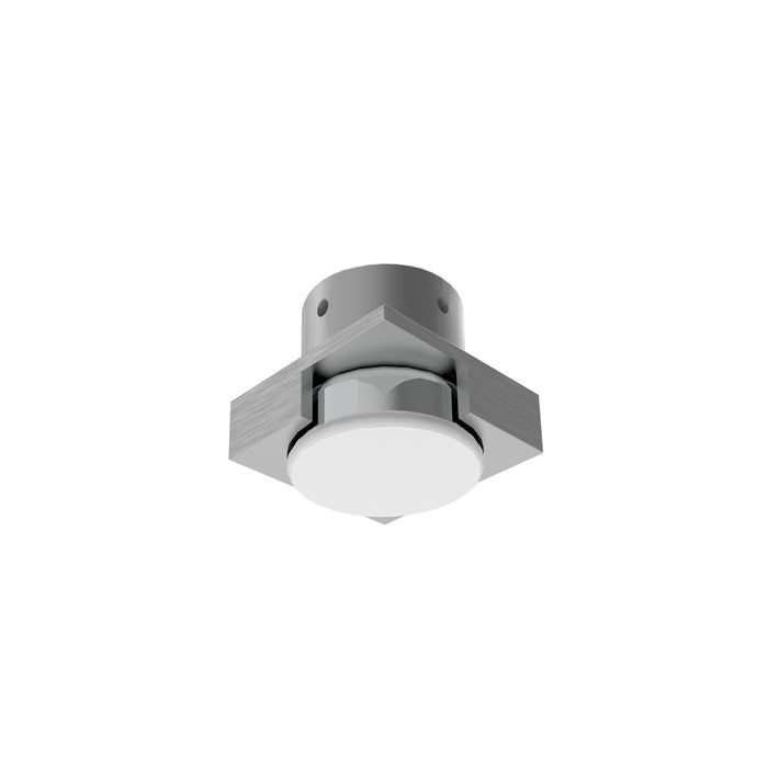 1/2 "h. (12 mm) solid aluminum end cap for 2" (51 mm) square column with leveler (IL-13-L)