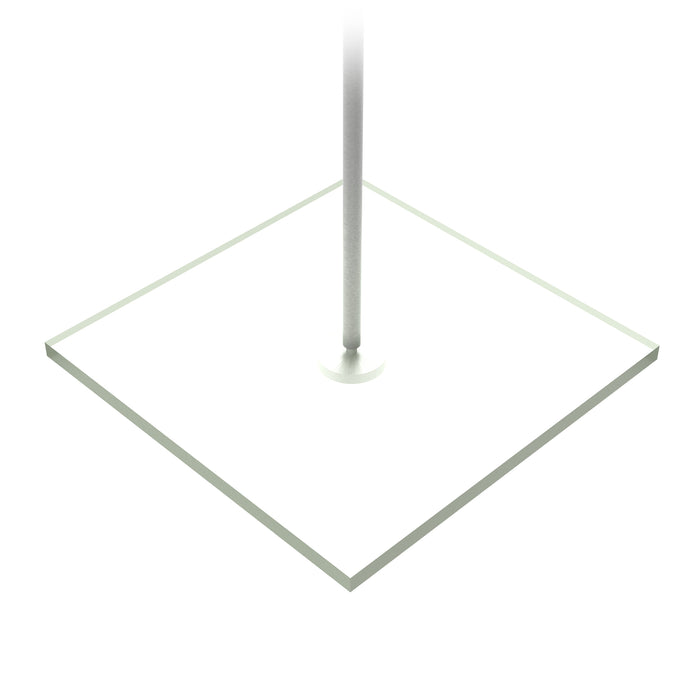 Tablette carrée suspendue 12" x 12" (305 x 305 mm) X 1/2'' (13mm)