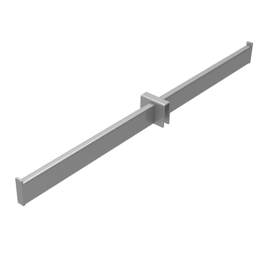 Tige double pour barre rectangulaire (AQ-1824) RHO Aluminium 
