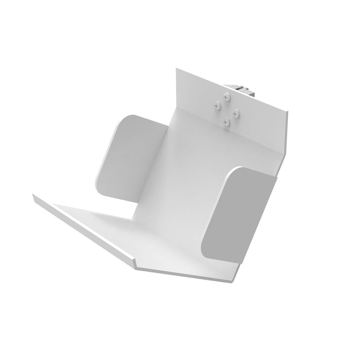 Support à CD en aluminium sur coulisseau (IL-CD) Tablettes en aluminium RHO Blanc 