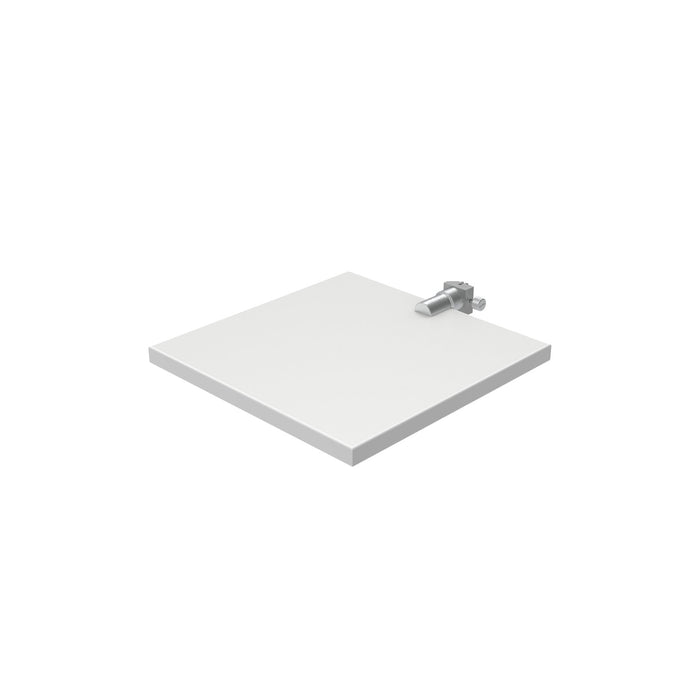 Tablette carrée en mélamine blanche 1" (25 mm) (MEL-1515-3TFIX) RHO Blanc Blanc 